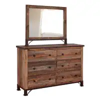 Birch Lane™ Lupita 3 Drawer 61" W Solid Wood Double Dresser