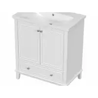 Creationstry Bathroom Vanity with Sink  with Doors and Drawer,Solid Frame and MDF Board,Easy Assembly