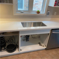 White Shaker Kitchen Cabinets & Countertops