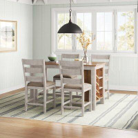 Dovecove Skempton Counter Height Dining Table And 4 Barstools