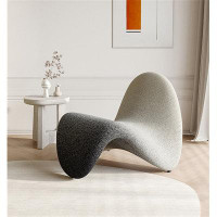 Hokku Designs Single Chair Minimalist Internet Celebrity Lounge Balcony Lazy Sofa Creative Tongue Lounge Chair