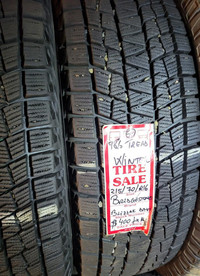 P 215/70/ R16 Bridgestone Blizzak dmv1 Winter M/S*  Used WINTER Tires 98% TREAD LEFT  $400 for All 4 TIRES
