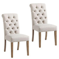 Wildon Home® Melina Side Chair, Set Of 2 In Grey And Vintage Oak