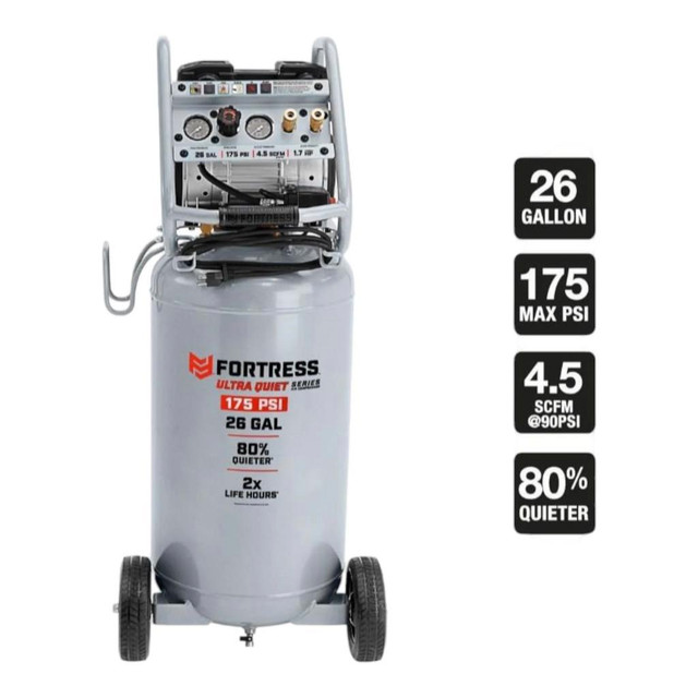 HOC VC26 26 GALLON 175 PSI ULTRA QUIET VERTICAL SHOP/AUTO AIR COMPRESSOR + 90 DAY WARRANTY + FREE SHIPPING in Power Tools