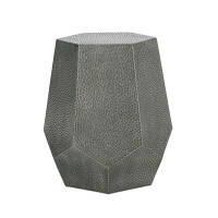 Bayou Breeze Metal Hammered End Table, Side Table