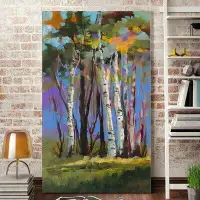 Winston Porter Golden Birch Trees by Jane Slivka - Print on Canvas