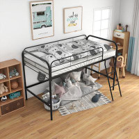 Isabelle & Max™ Low Loft Metal Bed With Steel Frame