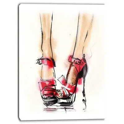 This product was proudly made in Canada. This 'High Heel Fashion Shoes Digital' Painting is using hi...