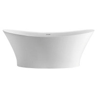 MTI Baths Mallory 59.5" x 31.38'' Freestanding Air Solid Surface Bathtub