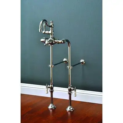 The Thermostatic Freestanding Tub Faucet with Arched Spout and 24 Supply Lines will add extra charm...