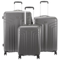 Samsonite Symphony DLX 3-Piece Hard Side 4-Wheeled Luggage Set - Charcoal - Only at Best Buy