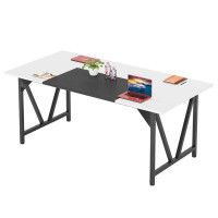 Wrought Studio Modern 70.87'' Rectangle Executive Computer Desk With M-Shaped Metal Legs