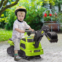 3 IN 1 RIDE ON EXCAVATOR BULLDOZER ROAD ROLLER, NO POWER PRETEND PLAY CONSTRUCTION WITH MUSIC