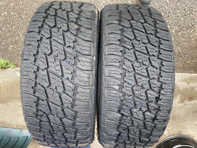 255/55/18 ALL TERRAIN NITTO SET OF 2 $300.00 TAG#T1446 (1PLN502163T2) MIDLAND ON. in Tires & Rims in Barrie