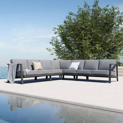 Birch Lane™ Pindall 5-Piece Deep Seating Sectional in Couches & Futons