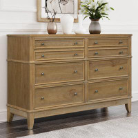 Canora Grey Alleghenyville 6 Drawer 52" W Solid Wood Dresser
