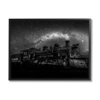 Stupell Industries Stupell Industries Train & Night Sky Framed Giclee Art Design By Daniel Sproul