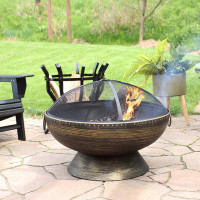 Greyleigh™ Tuscola 24'' H x 30'' W Steel Outdoor Fire Pit