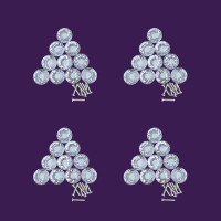 The Renovators Supply Inc. Glass Cabinet Knobs Diamond Shape Pull Handles Dresser Drawer Knobs 10 Pcs Per Pack Knobs Pac