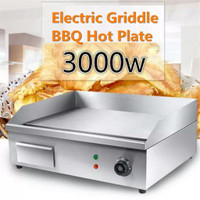 21" electric  flat top grill - thermastatic control - stainless steel - FREE SHIPPING