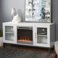 Latitude Run® Fergerson TV Stand for TVs up to 58" with Electric Fireplace Included