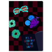 Winston Porter Food and Cuisine A Happy Day Modern & Contemporary Blue Canvas Wall Art Print
