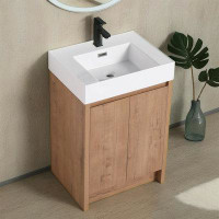 Millwood Pines 24" Bathroom Vanity With Sink, 24 Inch Freestanding Bathroom Vanity, Single Sink Bathroom Vanity Combo, M