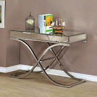 Everly Quinn 17" Solid Wood Console Table