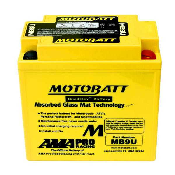 Motobatt Battery For Suzuki LT-F160 LT160E Quad Runner ATV 1990-2003 MB9U in ATV Parts, Trailers & Accessories