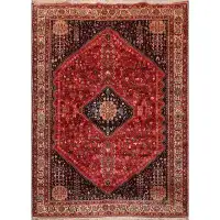 Oriental Rug of Houston One-of-a-Kinds Oriental Rug of Houston 5'10" x 8'9" Hand-Knotted Wool in Rust/Midnight Blue