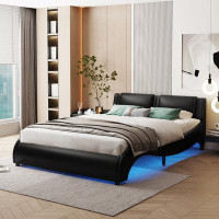 Brayden Studio Platform Bed with LED Light