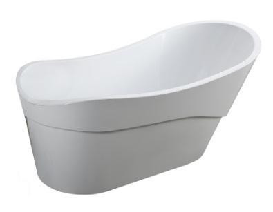 Bari 66.1 inch Freestanding Deep Soaking Seamless Joint Bathtub in Glossy White w R/L Drain  BHC in Plumbing, Sinks, Toilets & Showers - Image 2