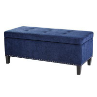 Red Cloud Tufted Top Soft Close Storage Bench