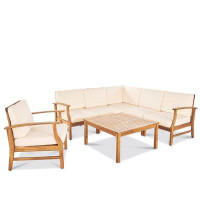 Winston Porter Bevens 6 Piece Sectional Set with Cushion