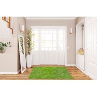 Gracie Oaks FERN & BUTTERFLY KIWI Indoor Floor Mat By Bay Isle Home™