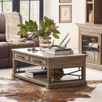 Foundry Select Freddie Floor Shelf Coffee Table with Storage
