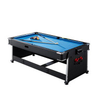 Recon Furniture 83.86'' L 3 Game Rotating Multi Game Table