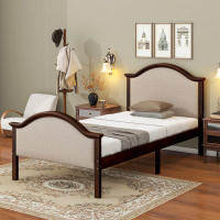 Alcott Hill Bed With Upholstered Headboard And Footboard