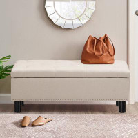Latitude Run® Canealus Upholstered Flip Top Storage Bench
