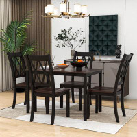 Wildon Home® Aldonia 5 - Piece Dining Set, Kitchen Wood Table and Chairs