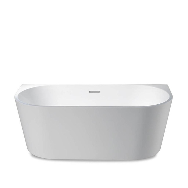 59 or 67 in. Seamless Acrylic One-Piece White Freestanding Tub ( Centre Drain )   JBQ in Plumbing, Sinks, Toilets & Showers - Image 3