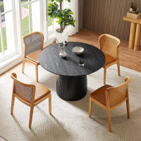 January Furniture 47.24 Inch Mdf Dining Table Kitchen Table Small Space Dining Table For Living Room, Kitchen, Home, Apa