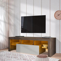 Wrought Studio 51'' Media Console TV Stand For Tvs Up To 55" With LED Lights