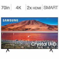 Télévision LED 70'' POUCE UN70TU7000B 4K ULTRA CRYSTAL UHD HDR Smart W-Fi Samsung - PRODUIT NEUF