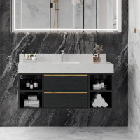 Ebern Designs Drian 48'' Single Bathroom Vanity with Stone Top