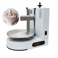 Cake Cream Spreading Coating Smearing Machine White 4-12 inch Cake Cream Decorating Spreader 239623