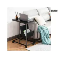 SR-HOME C Shaped End Table For Sofa, Small Couch Side Table Slide Under, C Table For Bedroom,Living Room