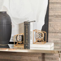 Everly Quinn Stainless Steel Bookends