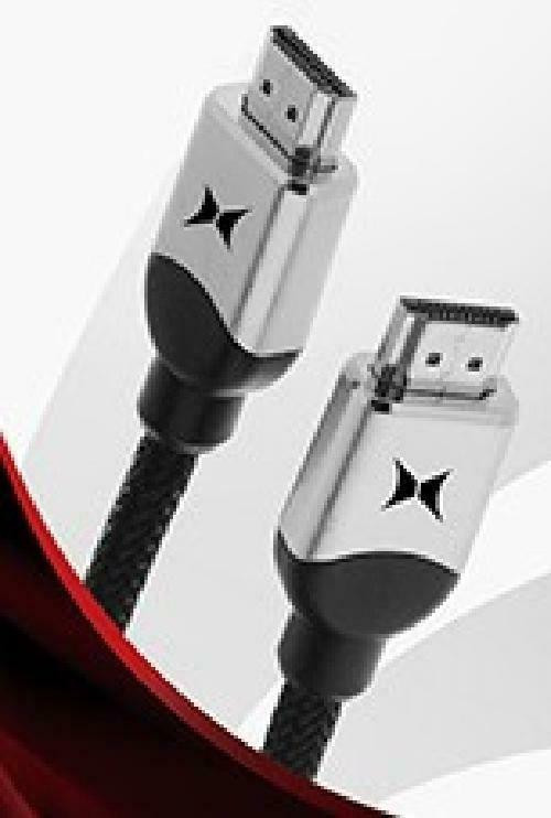 6ft. XTREME Premium Platinum Series HDMI High Speed Cable - Mesh Braided Cord - 4K HDR - 18Gbps - Black in General Electronics