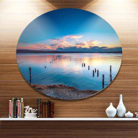 Design Art 'Bright Blue Sky and Blue Waters' Photographic Print on Metal